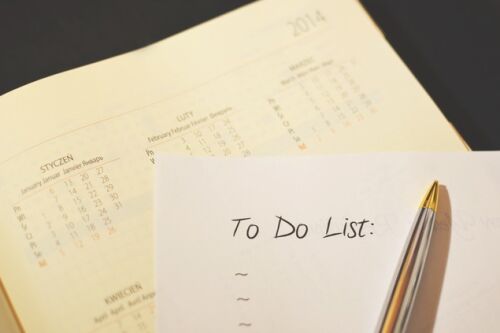 To do list and timeline