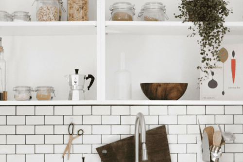 kitchen shelves