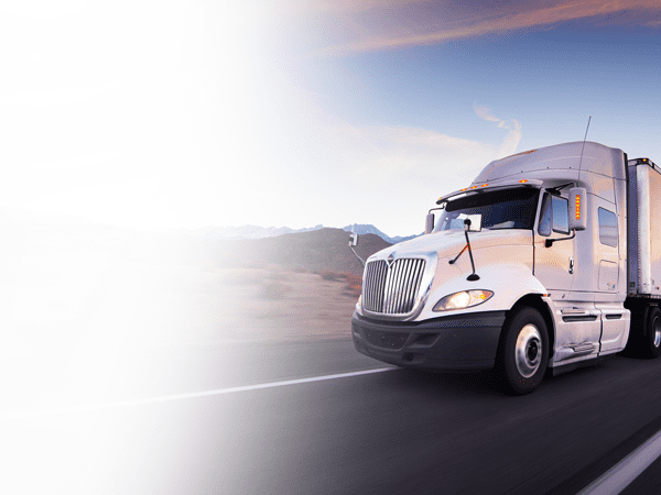 Commercial shipping and moving truck