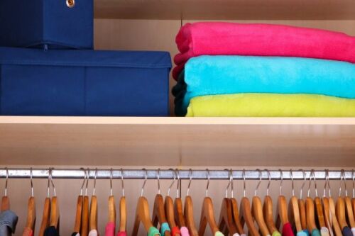 An organized closet
